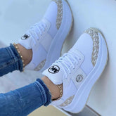 Women's Sporty Lace-Up Platform Sneakers