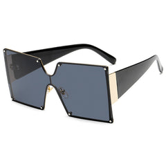 Bold Oversized Square Sunglasses - Gradient Lenses