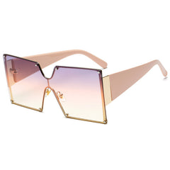 Bold Oversized Square Sunglasses - Gradient Lenses