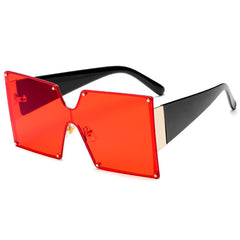 Bold Oversized Square Sunglasses - Gradient Lenses