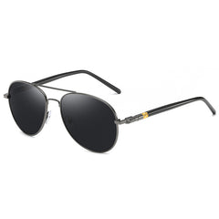 Timeless Metal Aviator Sunglasses with Mirrored Lenses