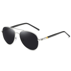 Timeless Metal Aviator Sunglasses with Mirrored Lenses