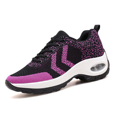 Women's Vibrant Speckled Knit Sneakers: Stylish Athletic Footwear