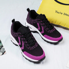 Women's Vibrant Speckled Knit Sneakers: Stylish Athletic Footwear