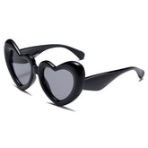 Trendy Heart-Shaped Oversized Sunglasses