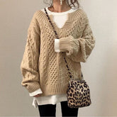 Women's Cable Knit Sweater - Cozy & Stylish Fashion