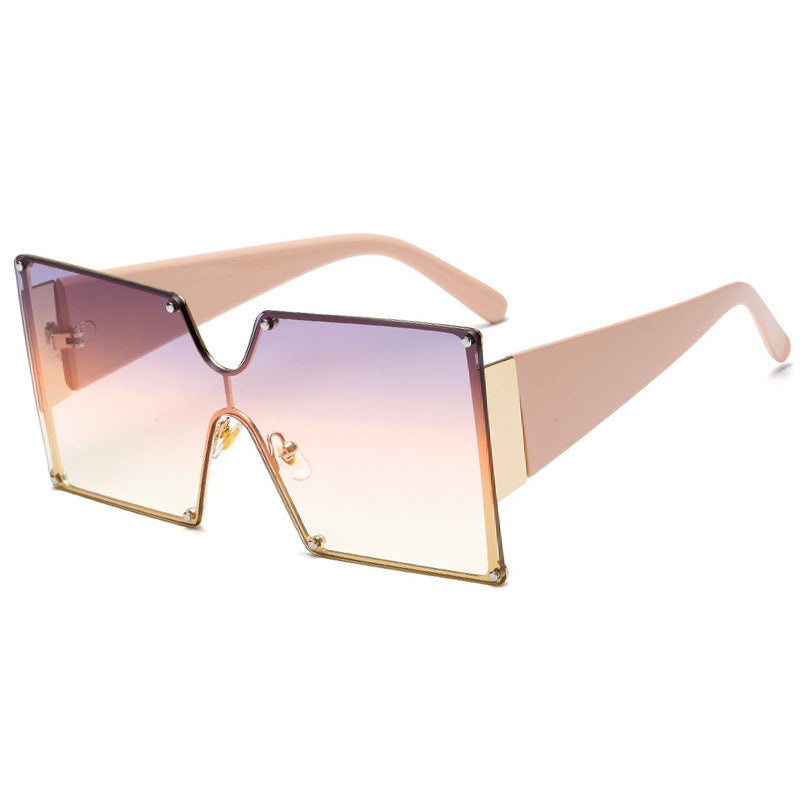 Bold Oversized Square Sunglasses - Gradient Lenses