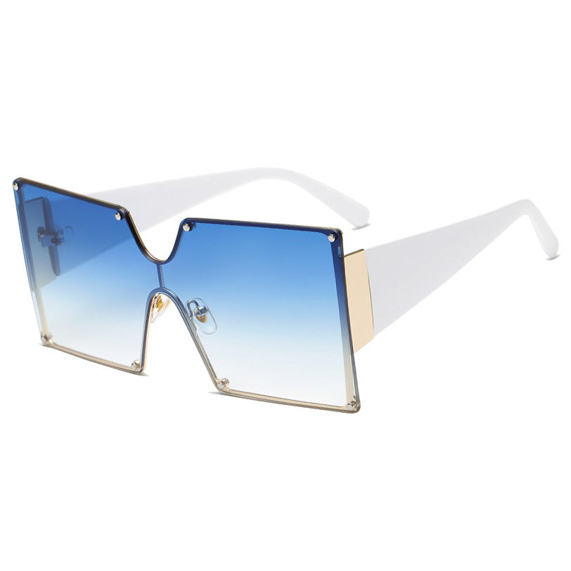 Bold Oversized Square Sunglasses - Gradient Lenses
