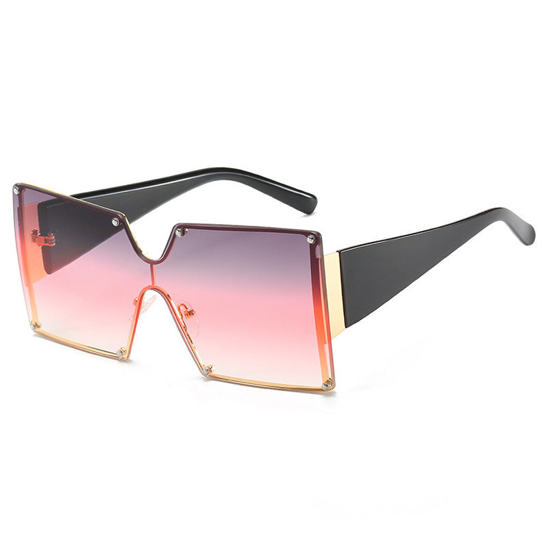 Bold Oversized Square Sunglasses - Gradient Lenses
