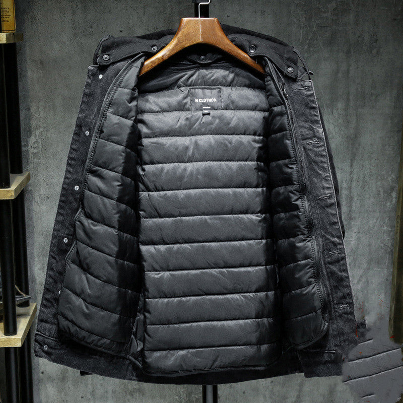 Men's Jacket with Hoodie - Casual & Stylish Winter Wear
