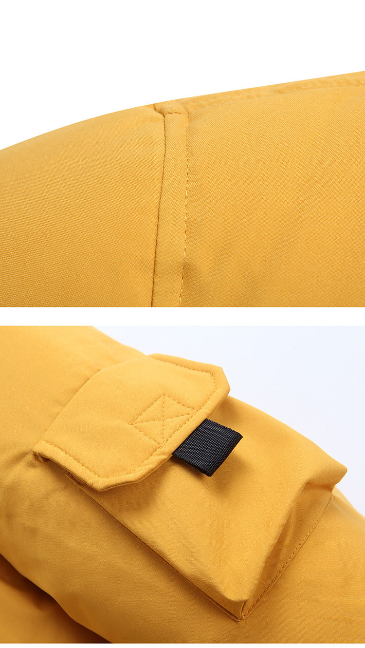 Men's Long Hooded Puffer Jacket - Warm & Stylish