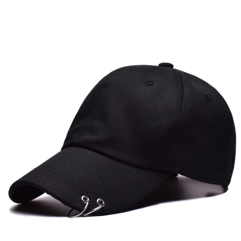 Adjustable Baseball Cap with Double-Ring Detail