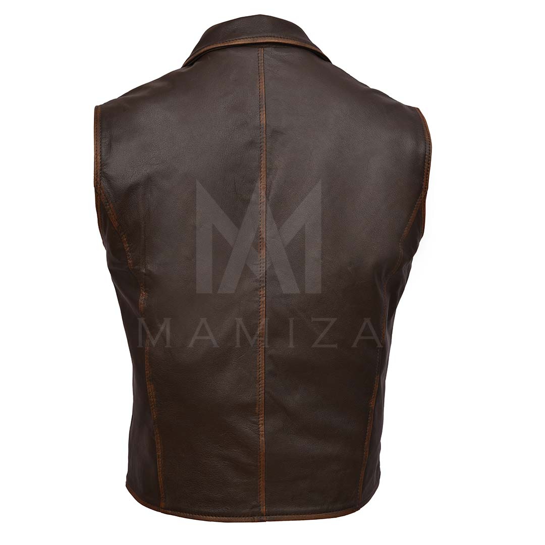 Hell on Wheels Cullen Bohannan Black Leather Vest - Stylish & Durable