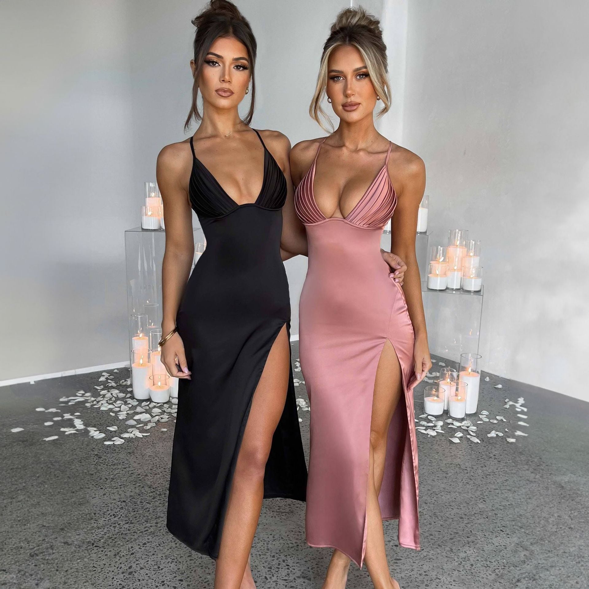 Stunning Satin Slip Dress - Elegant Formal Attire
